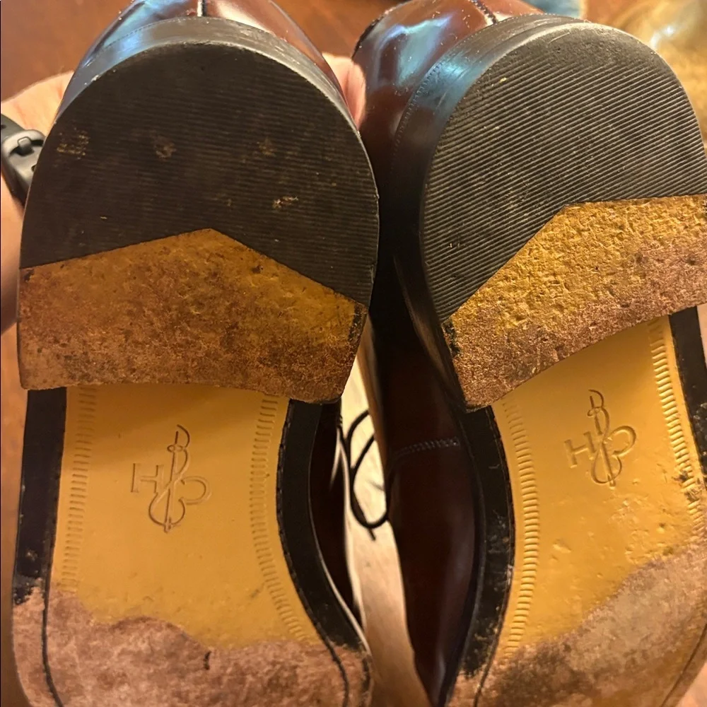 Cole Haan mens brown dress shoes with laces